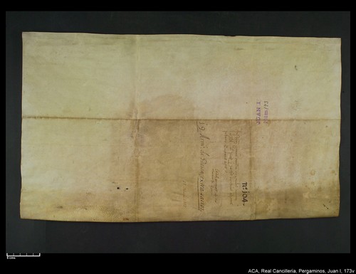 Cancillería,pergaminos,Juan_I,carp.310,nº173/ Época de Juan I. (15-02-1389)