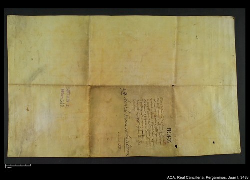 Cancillería,pergaminos,Juan_I,carp.313,nº348/ Época de Juan I. (27-06-1392)