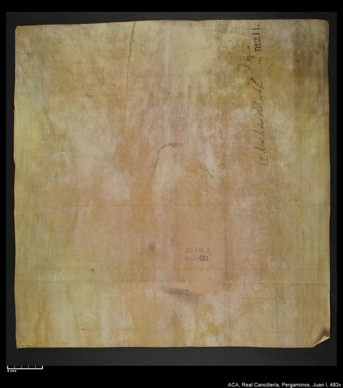 Cancillería,pergaminos,Juan_I,carp.316,nº483/ Época de Juan I. (16-01-1394)