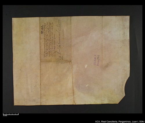 Cancillería,pergaminos,Juan_I,carp.317,nº504/ Época de Juan I. (13-04-1394)