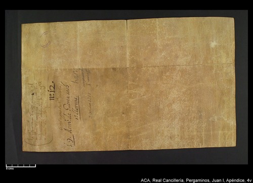 Cancillería,pergaminos,Juan_I,carp.320,apéndice_nº4/ Época de Juan I. (9-10-1388)