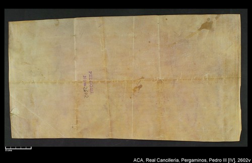 Cancillería,pergaminos,Pedro_IV,carp.288,nº2602/ Época de Pedro IV. (27-03-1370)