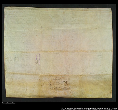 Cancillería,pergaminos,Pedro_IV,carp.287,nº2561/ Época de Pedro IV. (10-04-1369)