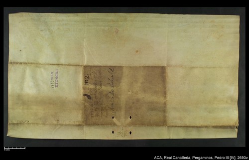 Cancillería,pergaminos,Pedro_IV,carp.289,nº2693/ Época de Pedro IV. (6-12-1372)