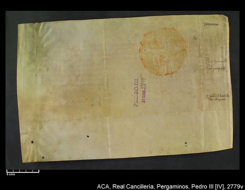 Cancillería,pergaminos,Pedro_IV,carp.291,nº2779/ Época de Pedro IV. (18-05-1375)
