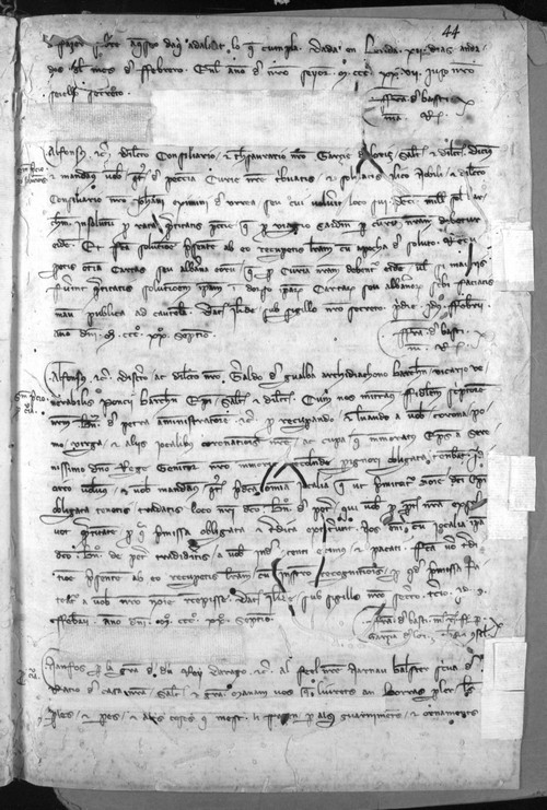 Cancillería,registros,nº490,fol.44/ Mandato. (12-2-1328)