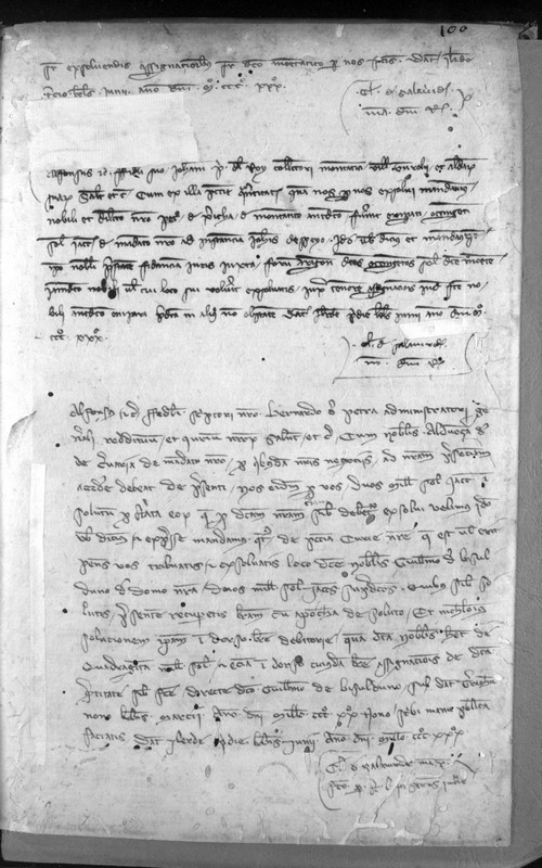 Cancillería,registros,nº495,fol.100/ Mandato. (31-5-1330)