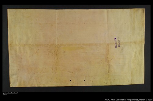 Cancillería,pergaminos,Martín_I,carp.323,nº120/ Época de Martín I. (10-03-1399)