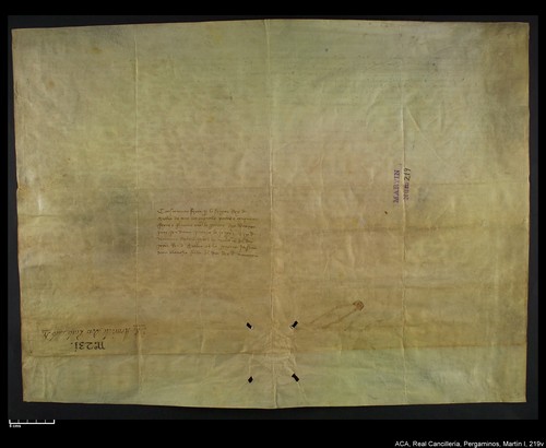 Cancillería,pergaminos,Martín_I,carp.325,nº219/ Época de Martín I. (06-1402)