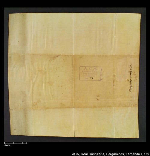 Cancillería,pergaminos,Fernando_I,carp.332,nº17/ Época de Fernando I. (6-11-1412)