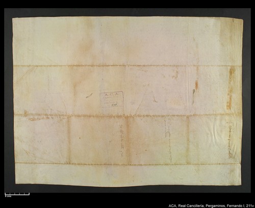 Cancillería,pergaminos,Fernando_I,carp.336,nº211/ Época de Fernando I. (27-09-1414)