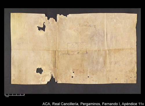 Cancillería,pergaminos,Fernando_I,carp.339,apéndice_nº11/ Época de Fernando I. (17-10-1412)
