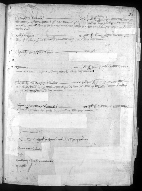 Cancillería,registros,nº546,fol.35-36v/ Registro de cenas. (1331)