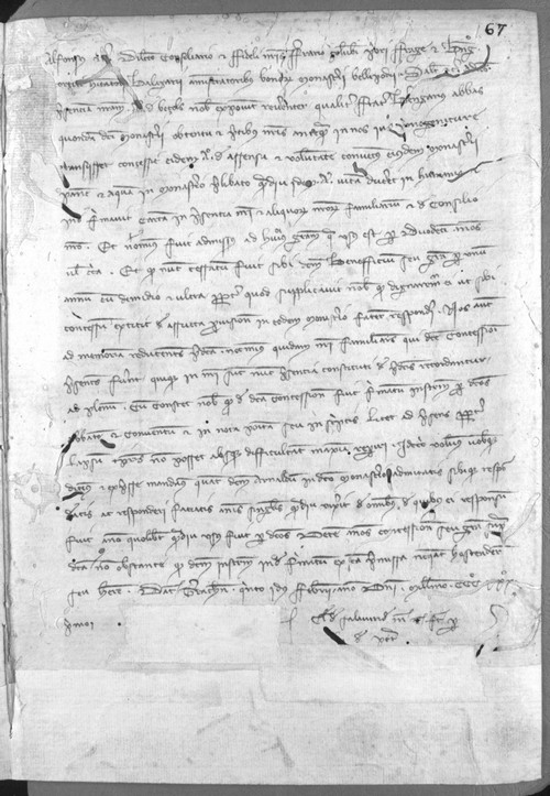 Cancillería,registros,nº450,fol.67/ Mandato. (9-2-1332)