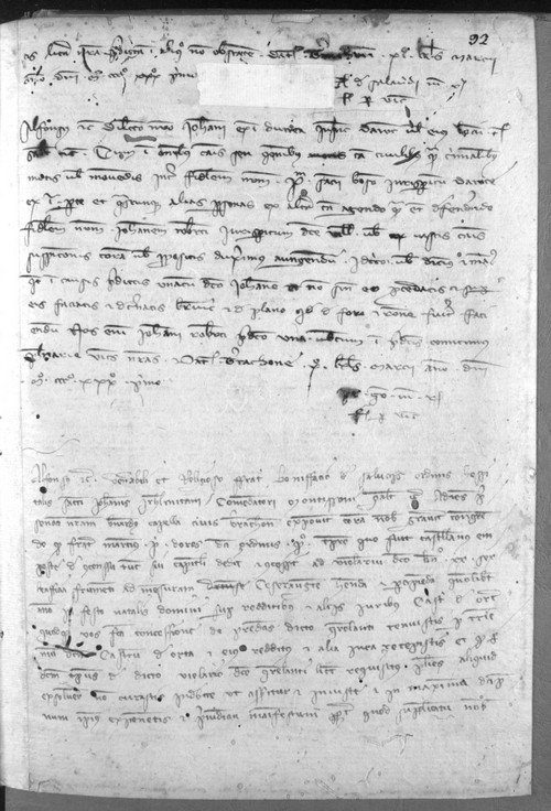 Cancillería,registros,nº450,fol.92/ Mandato. (20-2-1332)