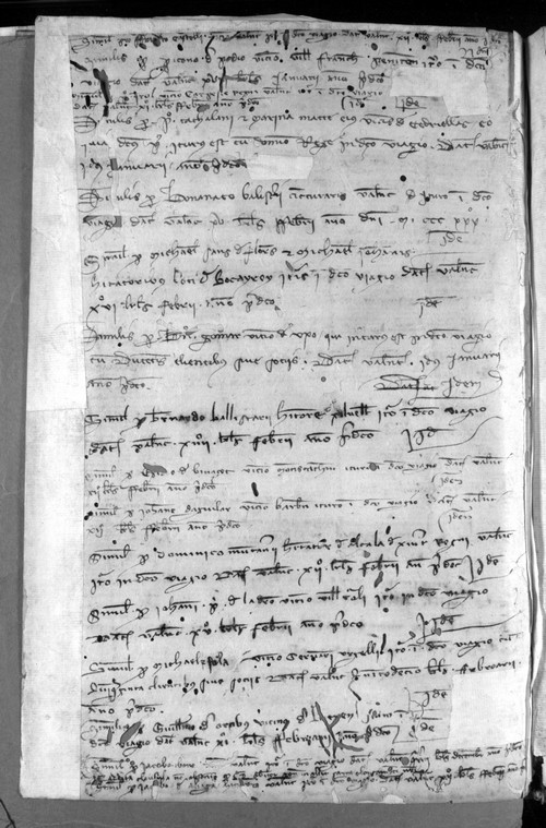 Cancillería,registros,nº441,fol.32v-35v/ Lista nominal. (1-1331)