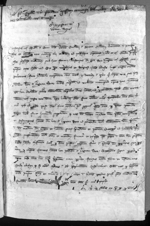 Cancillería,registros,nº441,fol.62/ Mandato. (1-1331)