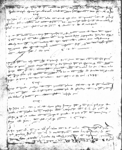 Cancillería,registros,nº71,fol.151v/ Época de Alfonso III. (12-06-1284)