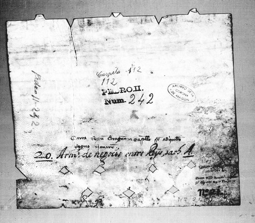 Cancillería,pergaminos,Pedro_III,carp.112,nº242/ Carta de fidelidad y ayuda. (17-03-1280)