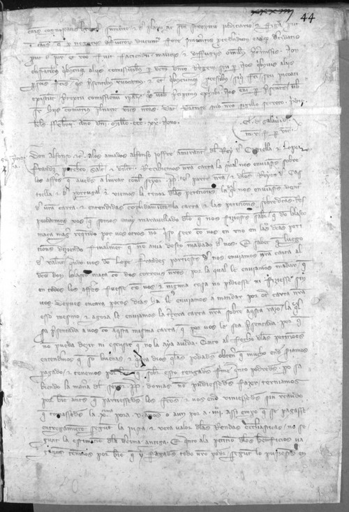 Cancillería,registros,nº532,fol.43v-44/ Mandato. (31-1-1330)