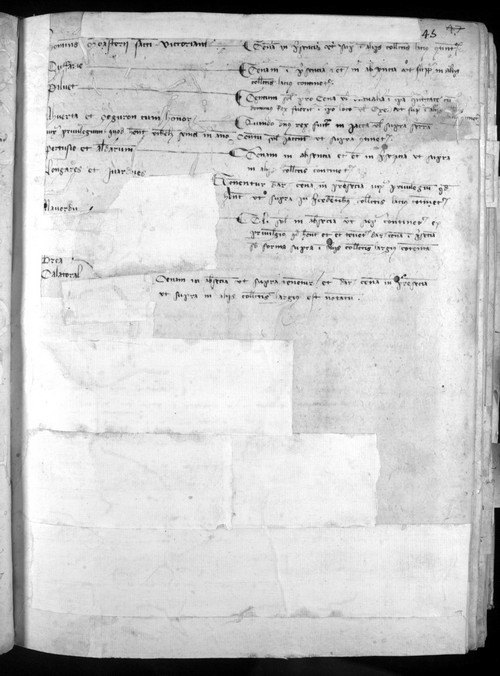 Cancillería,registros,nº546,fol.44-45/ Registro de cenas. (1332)