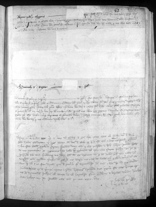 Cancillería,registros,nº546,fol.60-62/ Registro de cenas. (1334)