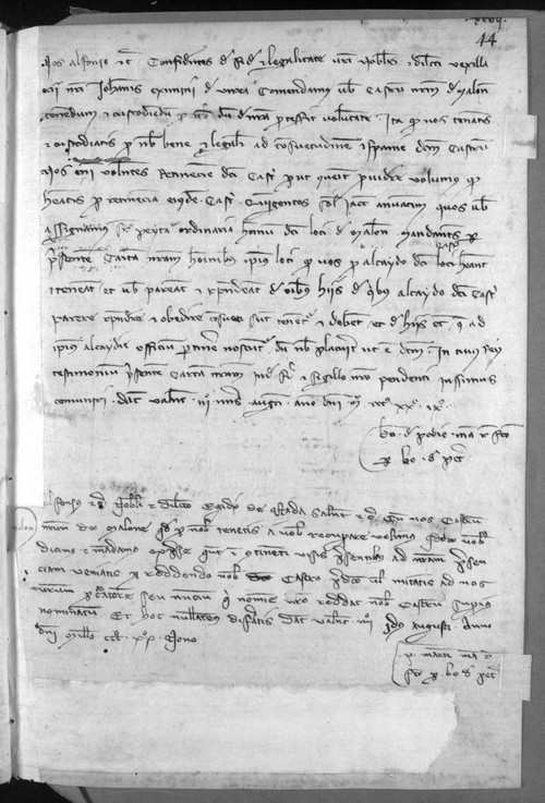 Cancillería,registros,nº561,fol.44/ Tenencia de castillo. (3-8-1329 - 10-8-1329)