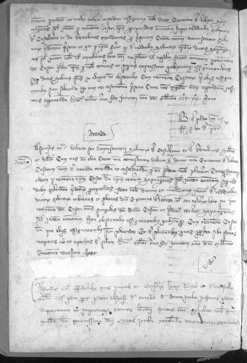 Cancillería,registros,nº561,fol.47-47v/ Tenencia de castillo. (11-1-1330)